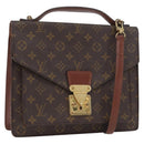 LOUIS VUITTON Monogram Monceau 28 Handtasche M51185 LV Auth BA10595-1