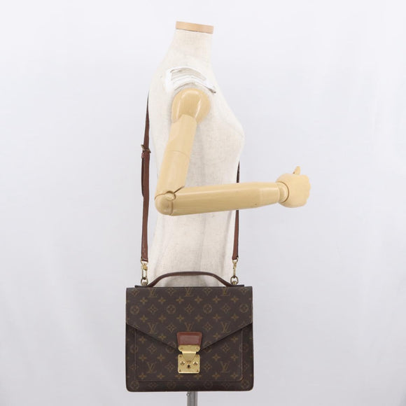 LOUIS VUITTON Monogram Monceau 28 Handtasche M51185 LV Auth BA10595