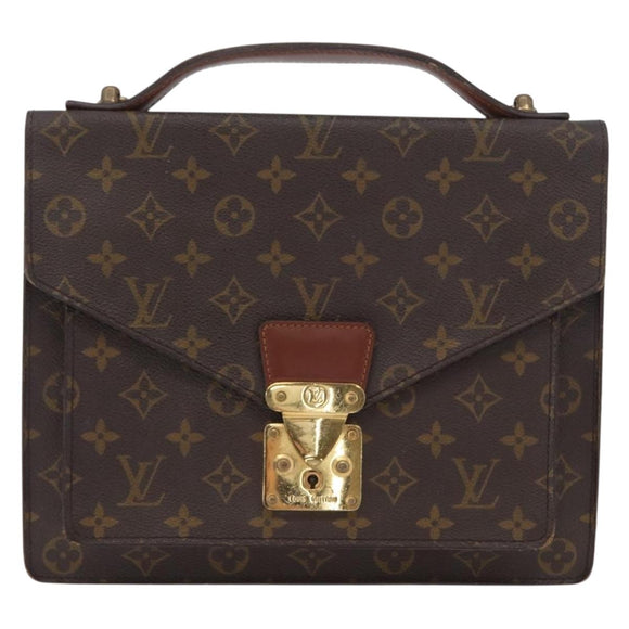 LOUIS VUITTON Monogram Monceau 28 Handtasche M51185 LV Auth BA10595