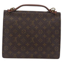 LOUIS VUITTON Monogram Monceau 28 Handtasche M51185 LV Auth BA10595-2