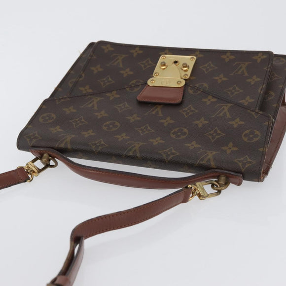 LOUIS VUITTON Monogram Monceau 28 Handtasche M51185 LV Auth BA10595