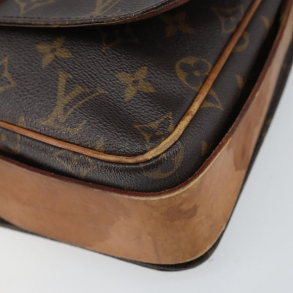 LOUIS VUITTON Monogram Cartouchiere GM Shoulder Bag M51252 LV Auth BA10597