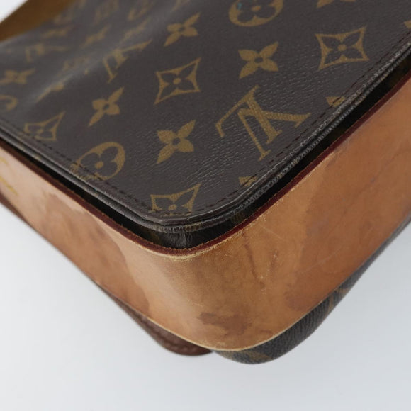 LOUIS VUITTON Monogram Cartouchiere GM Shoulder Bag M51252 LV Auth BA10597