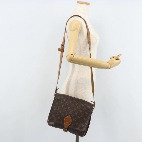 LOUIS VUITTON Monogram Cartouchiere GM Shoulder Bag M51252 LV Auth BA10597
