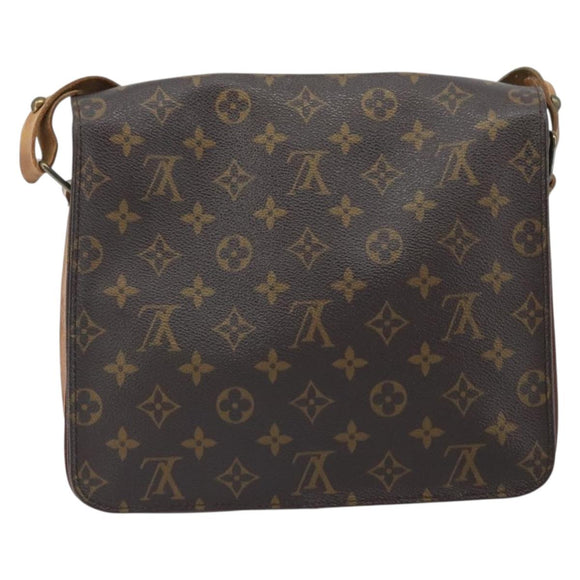 LOUIS VUITTON Monogram Cartouchiere GM Shoulder Bag M51252 LV Auth BA10597