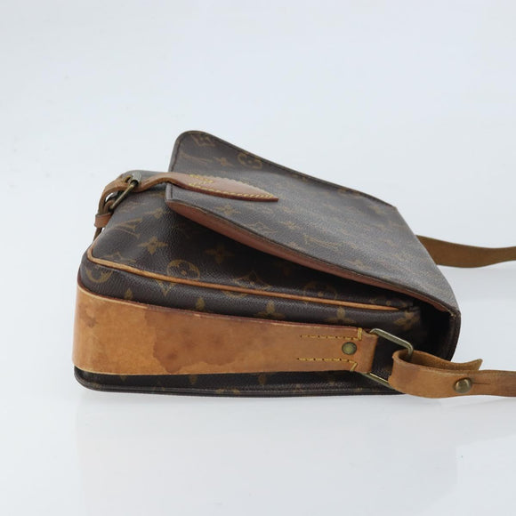 LOUIS VUITTON Monogram Cartouchiere GM Shoulder Bag M51252 LV Auth BA10597