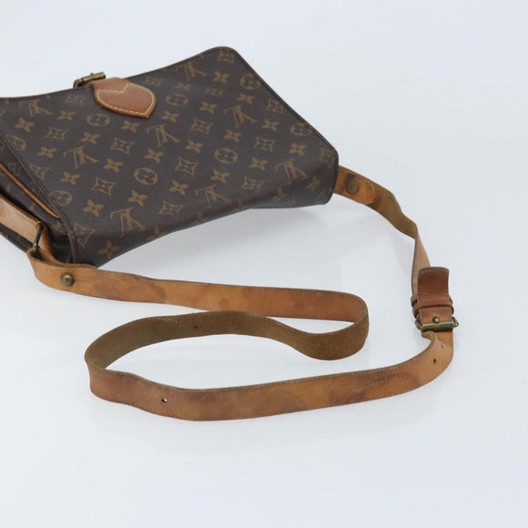 LOUIS VUITTON Monogram Cartouchiere GM Shoulder Bag M51252 LV Auth BA10597
