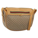 GUCCI Micro GG Supreme Web Sherry Line Bag PVC Beige 001 115 0918 Auth BA10601-1