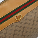 GUCCI Micro GG Supreme Web Sherry Line Bag PVC Beige 001 115 0918 Auth BA10601-17