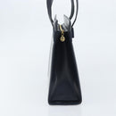 Salvatore Ferragamo Vara Ribbon Shoulder Bag Leather Navy Gold Auth BA10602-4