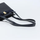 Salvatore Ferragamo Vara Ribbon Shoulder Bag Leather Navy Gold Auth BA10602-7