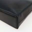 Salvatore Ferragamo Gancini Shoulder Bag Leather Black Gold Auth BA10603-10