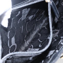 Salvatore Ferragamo Gancini Shoulder Bag Leather Black Gold Auth BA10603-20