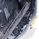 Salvatore Ferragamo Gancini Shoulder Bag Leather Black Gold Auth BA10603-21