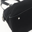 Salvatore Ferragamo Handtas Nylon Zwart Zilver Auth BA10606-14