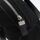 Salvatore Ferragamo Handtas Nylon Zwart Zilver Auth BA10606-10