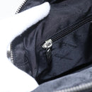 Salvatore Ferragamo Handtas Nylon Zwart Zilver Auth BA10606-19