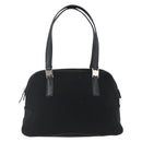 Salvatore Ferragamo Handtas Nylon Zwart Zilver Auth BA10606-13