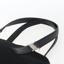 Salvatore Ferragamo Handtas Nylon Zwart Zilver Auth BA10606-8