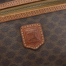 CELINE Macadam Canvas Hand Bag PVC Leather Brown Gold Auth BA10609-15