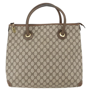 GUCCI GG Supreme Tote Bag PVC Beige Gold 02 39 4947 Auth BA10611 - 0