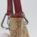 GUCCI GG Canvas Tote Bag Beige Silver 120840 Auth BA10612-5