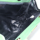Salvatore Ferragamo Tote Bag Leather Green Gold Auth BA10613-16