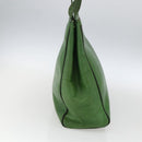 Salvatore Ferragamo Tote Bag Leather Green Gold Auth BA10613-4