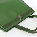 Salvatore Ferragamo Tote Bag Leather Green Gold Auth BA10613-6