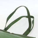 Salvatore Ferragamo Tote Bag Leather Green Gold Auth BA10613-8