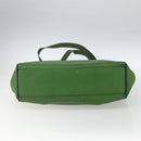 Salvatore Ferragamo Tote Bag Leather Green Gold Auth BA10613-9