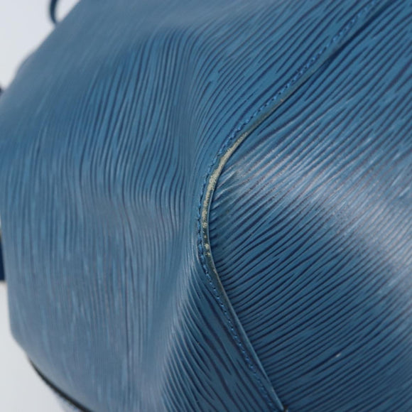 LOUIS VUITTON Epi Petit Noe Shoulder Bag Blue M44105 LV Auth BA10617