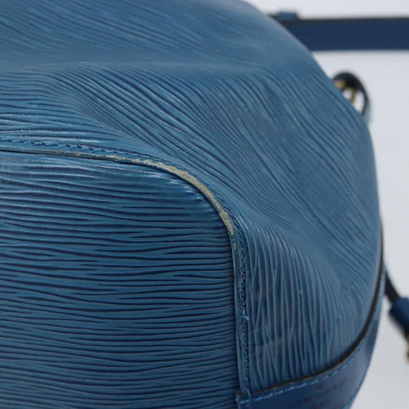 LOUIS VUITTON Epi Petit Noe Shoulder Bag Blue M44105 LV Auth BA10617