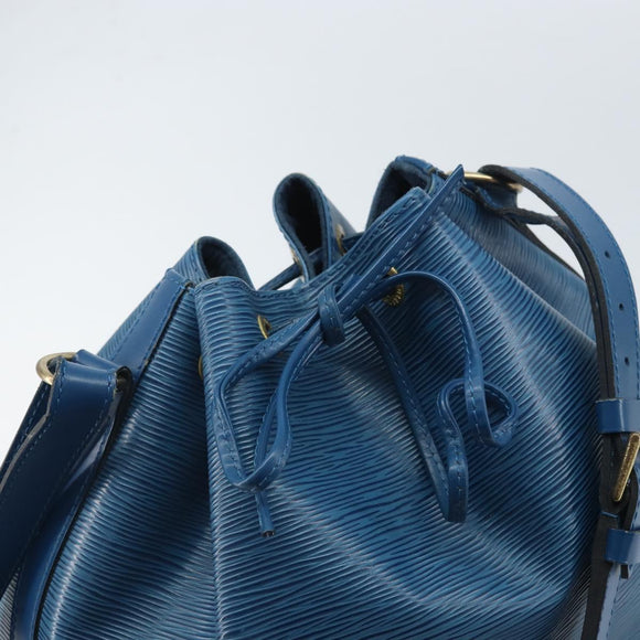 LOUIS VUITTON Epi Petit Noe Shoulder Bag Blue M44105 LV Auth BA10617
