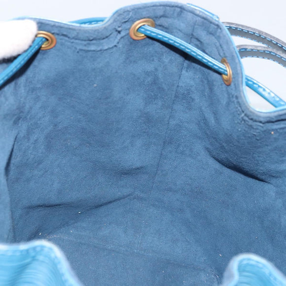 LOUIS VUITTON Epi Petit Noe Shoulder Bag Blue M44105 LV Auth BA10617