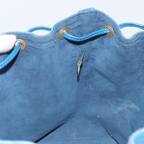 LOUIS VUITTON Epi Petit Noe Shoulder Bag Blue M44105 LV Auth BA10617