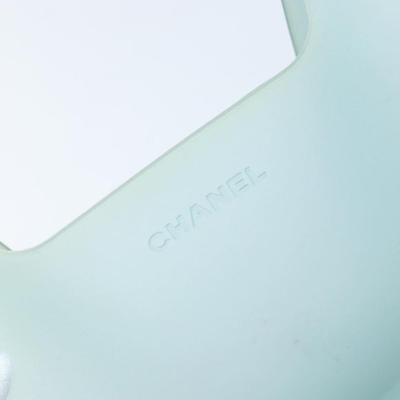 CHANEL Tote Bag Rubber Green CC Auth BA10618