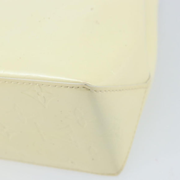 LOUIS VUITTON Monogram Vernis Reade PM Handtasche Perle M91336 LV Auth BA10619