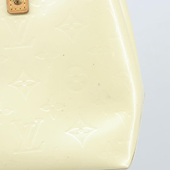 LOUIS VUITTON Monogram Vernis Reade PM Handtasche Perle M91336 LV Auth BA10619