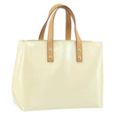 LOUIS VUITTON Monogram Vernis Reade PM Handtasche Perle M91336 LV Auth BA10619-1