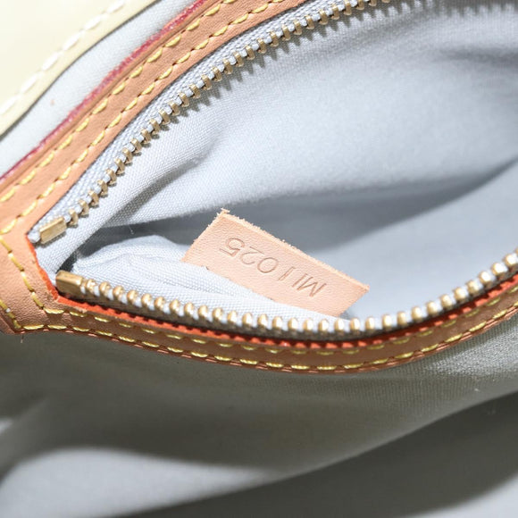 LOUIS VUITTON Monogram Vernis Reade PM Handtasche Perle M91336 LV Auth BA10619