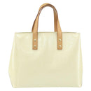 LOUIS VUITTON Monogram Vernis Reade PM Handtasche Perle M91336 LV Auth BA10619-13