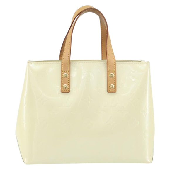 LOUIS VUITTON Monogram Vernis Reade PM Handtasche Perle M91336 LV Auth BA10619