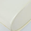 Salvatore Ferragamo Vala Shoulder Bag Leather White Silver Auth BA10620-14