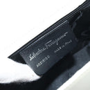 Salvatore Ferragamo Vala Shoulder Bag Leather White Silver Auth BA10620-16