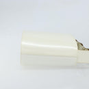 Salvatore Ferragamo Vala Shoulder Bag Leather White Silver Auth BA10620-4