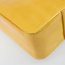 LOUIS VUITTON Monogram Vernis Columbus Tote Bag Lime Yellow M91047 Auth BA10623-14