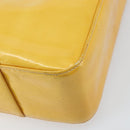 LOUIS VUITTON Monogram Vernis Columbus Tote Bag Lime Yellow M91047 Auth BA10623-15