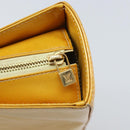 LOUIS VUITTON Monogram Vernis Columbus Tote Bag Lime Yellow M91047 Auth BA10623-17