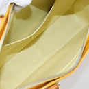 LOUIS VUITTON Monogram Vernis Columbus Tote Bag Lime Yellow M91047 Auth BA10623-11